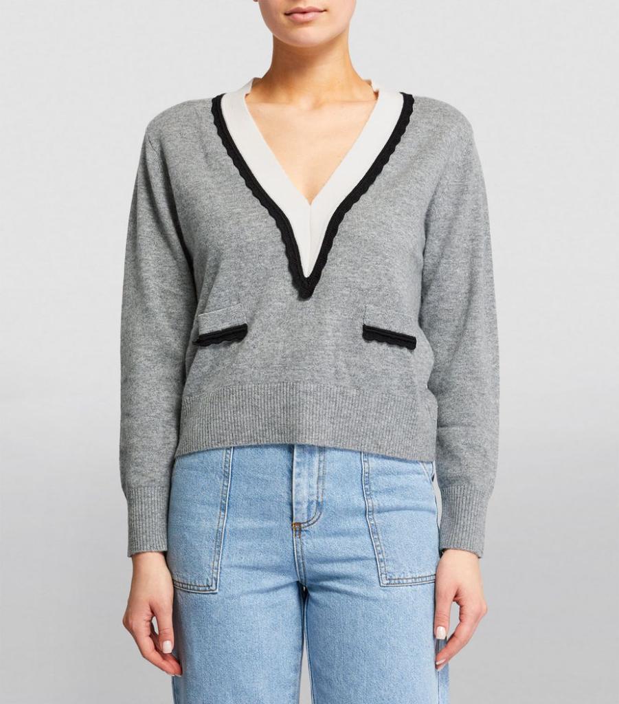 商品Sandro|Wool-Cashmere Sweater,价格¥2461,第5张图片详细描述