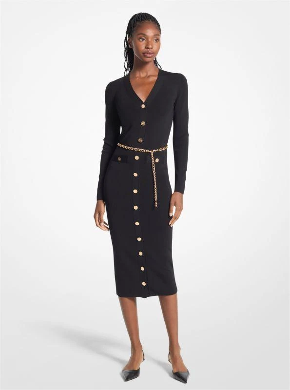 商品Michael Kors|Stretch Knit Belted Dress,价格¥374,第1张图片