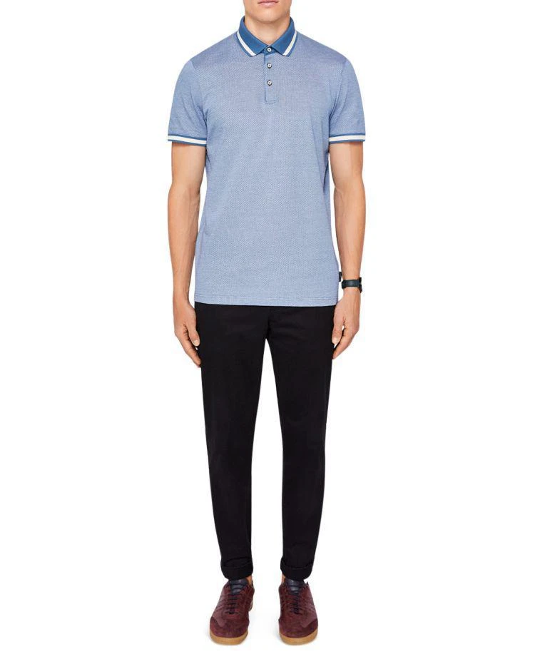 商品Ted Baker London|Poodal Stripe Detail Regular Fit Polo,价格¥618,第3张图片详细描述