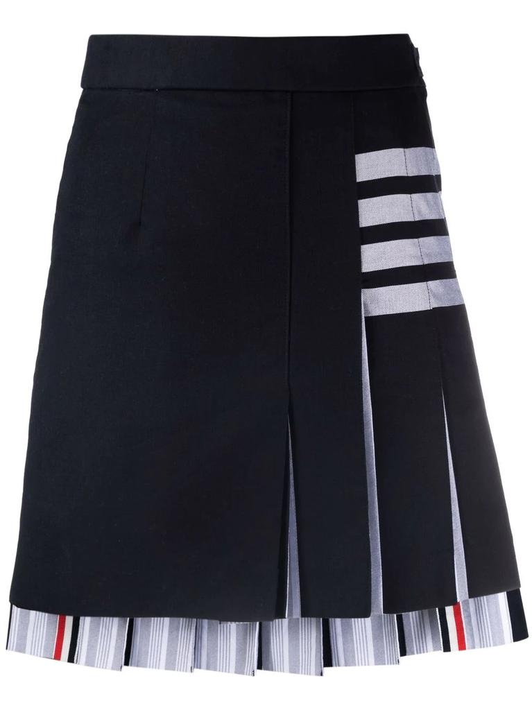 THOM BROWNE 4-Bar pleated skirt商品第1张图片规格展示