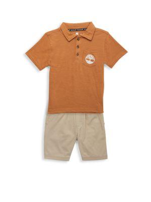Little Boy's 2-Piece Polo & Shorts Set商品第1张图片规格展示