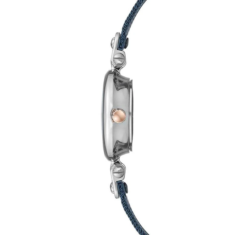 商品Anne Klein|Women's Diamond-Accent Blue Stainless Steel Mesh Bracelet Watch 26mm,价格¥630,第2张图片详细描述