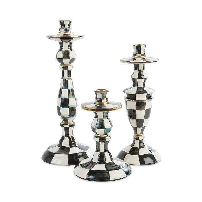 商品MacKenzie-Childs|Courtly Check® Enamel Candlestick, Large,价格¥1195,第2张图片详细描述