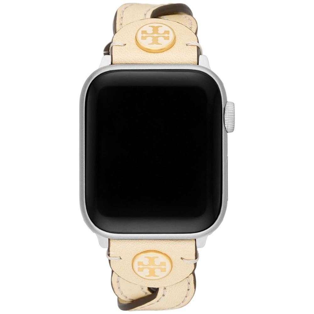 商品Tory Burch|Interchangeable Cream Braided Leather Strap For Apple Watch® 38mm/40mm,价格¥939,第1张图片