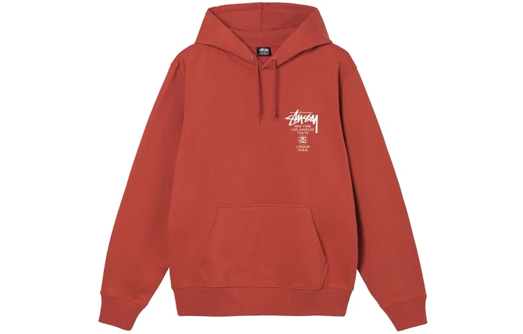 商品[国内直发] STUSSY|世界巡游系列 World Tour Hoodie Logo连帽卫衣 男女同款,价格¥1245,第3张图片详细描述