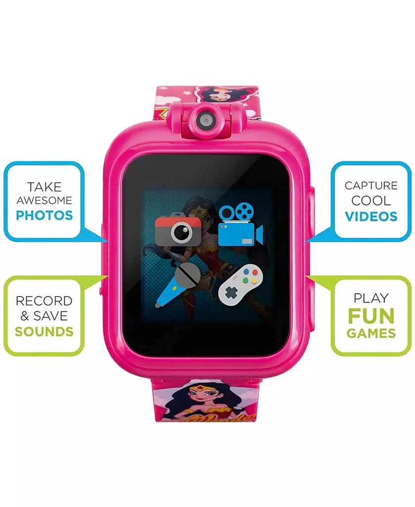 商品iTouch|Unisex Playzoom DC Comics Fuchsia Silicone Strap Kids Smartwatch,价格¥561,第2张图片详细描述