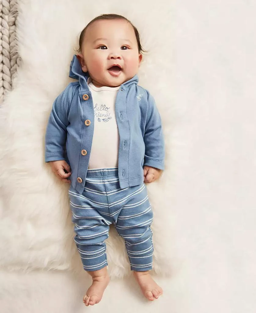 商品Carter's|Baby Boys Little Cardigan, Bodysuit and Pants, 3 Piece Set,价格¥107,第1张图片