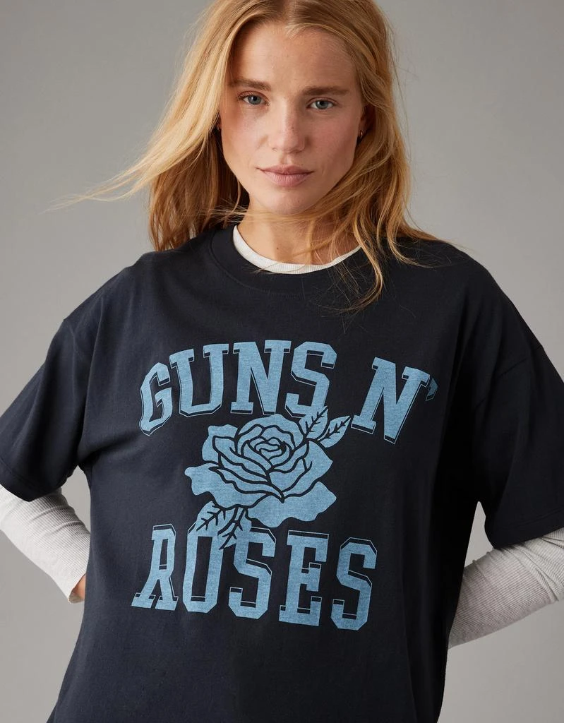 商品AE|AE Oversized Guns N' Roses Graphic Tee,价格¥134,第5张图片详细描述