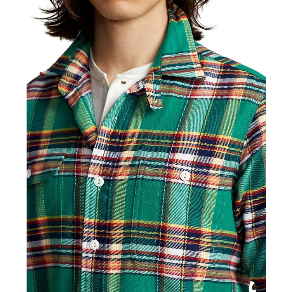 商品Ralph Lauren|Men's Classic-Fit Plaid Performance Workshirt,价格¥211,第3张图片详细描述