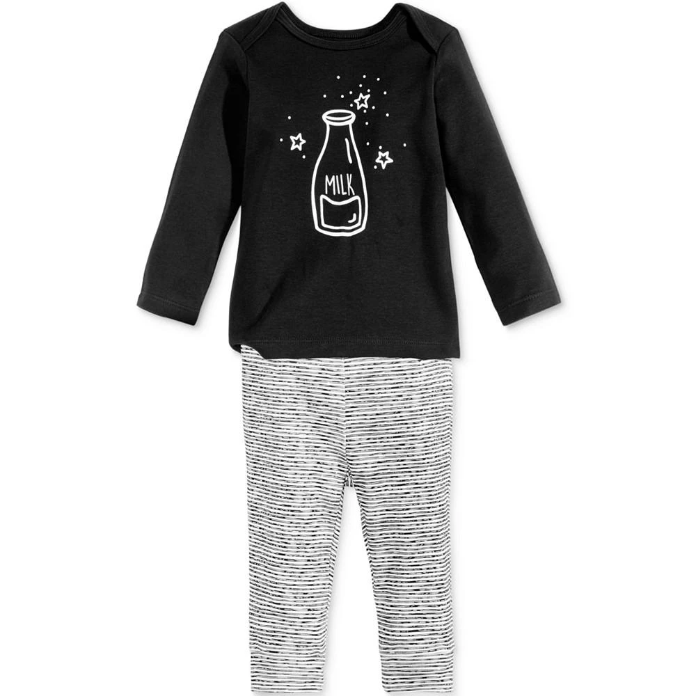 商品First Impressions|Baby Boys & Girls 2-Pc. Milk Top & Leggings Set, Created for Macy's,价格¥113,第1张图片