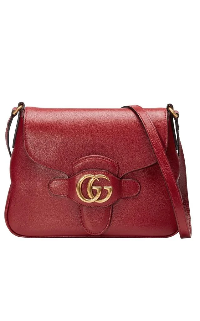 商品Gucci|Small Messenger with Double GG Bag in Red,价格¥19821,第1张图片