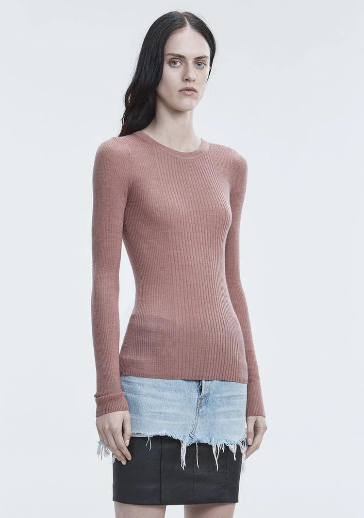 商品Alexander Wang|RIB LONG SLEEVE TOP,价格¥889,第5张图片详细描述