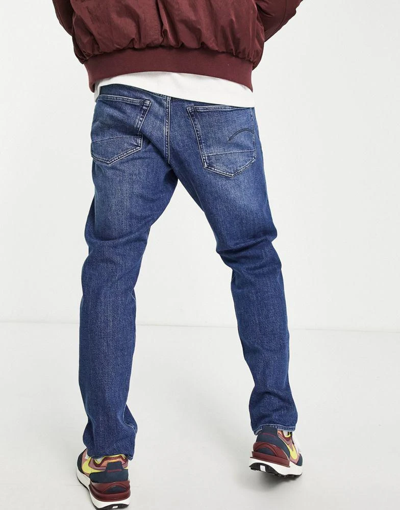 商品G-Star|G-Star 3301 straIght tapered jeans in mid wash,价格¥464,第4张图片详细描述