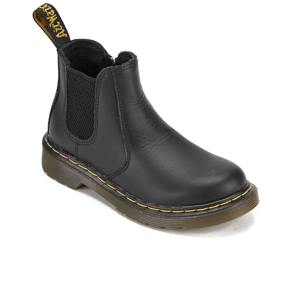 商品Dr. Martens|Dr. Martens Kids' 2976 J Softy T Leather Chelsea Boots - Black,价格¥484,第2张图片详细描述