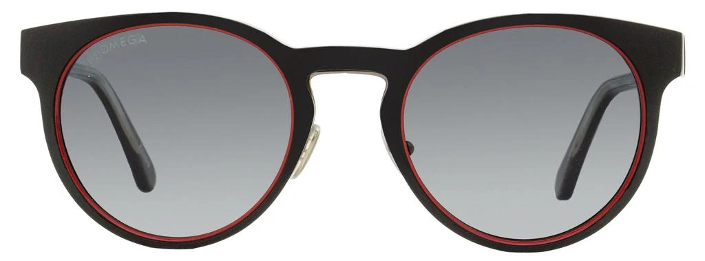 商品Omega|Omega Unisex Round Sunglasses OM0020H 01D Black/Red 52mm,价格¥1171,第2张图片详细描述