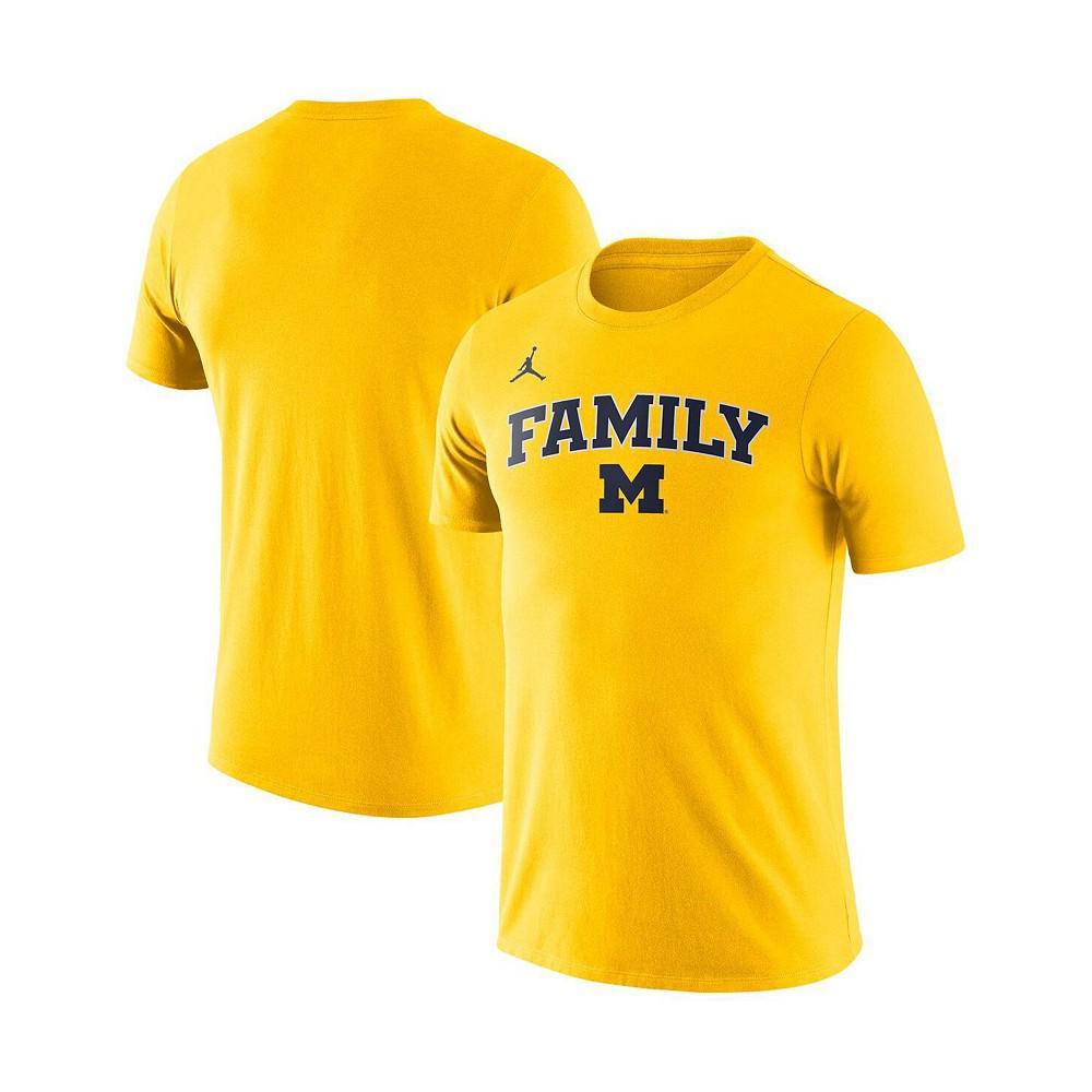 商品Jordan|Men's Maize Michigan Wolverines Family T-shirt,价格¥184,第1张图片