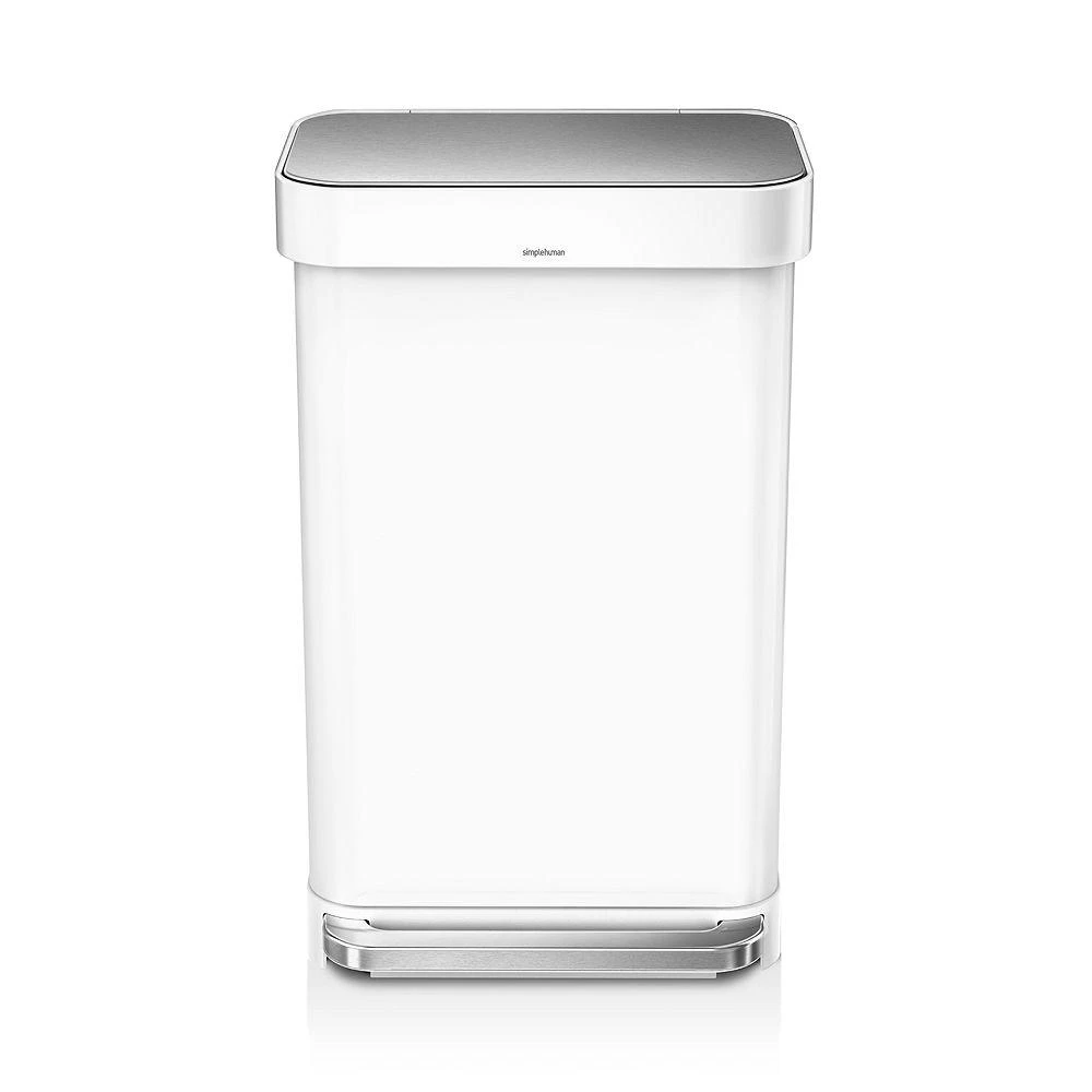 商品simplehuman|45-Liter Rectangular Step Trash Can with Liner Pocket,价格¥1144,第1张图片