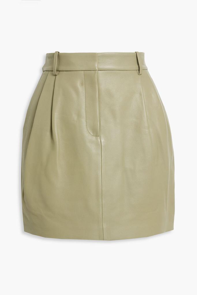 商品Theory|Pleated leather mini skirt,价格¥1593,第5张图片详细描述