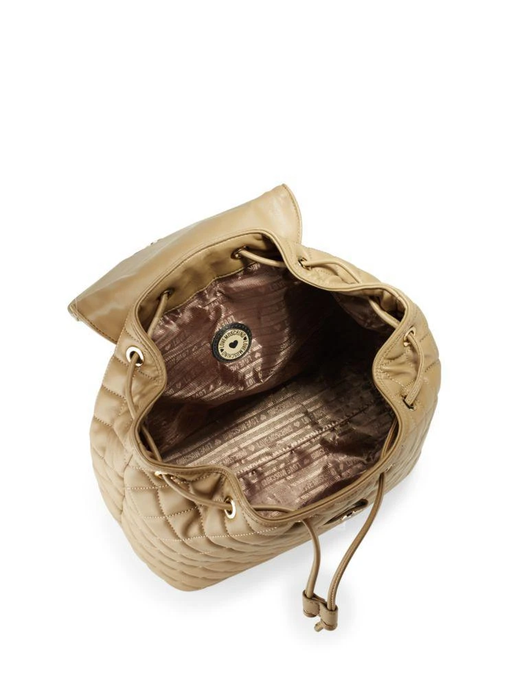 商品Moschino|Quilted Drawstring Backpack,价格¥983,第2张图片详细描述