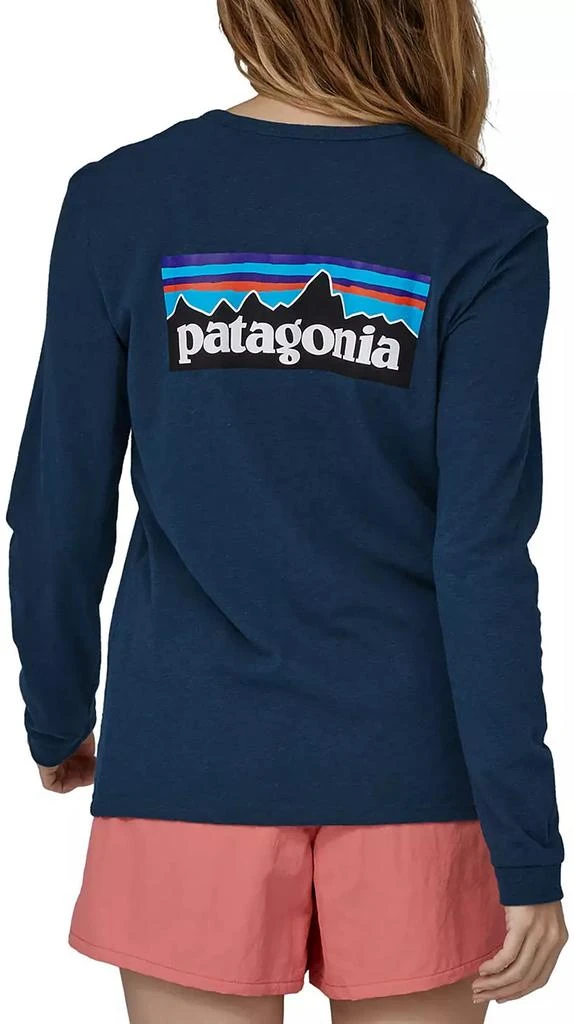 商品Patagonia|女款P-6 Logo 长袖圆领T恤 经典百搭,价格¥273,第1张图片