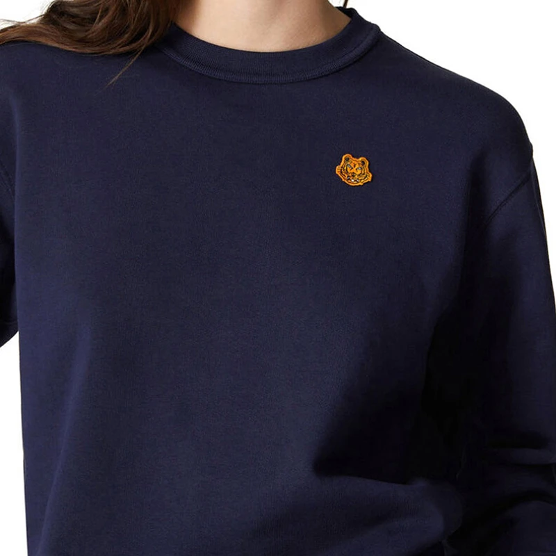 商品Kenzo|KENZO 女士海军蓝卫衣/帽衫 FB52SW8204ML-76,价格¥914,第1张图片