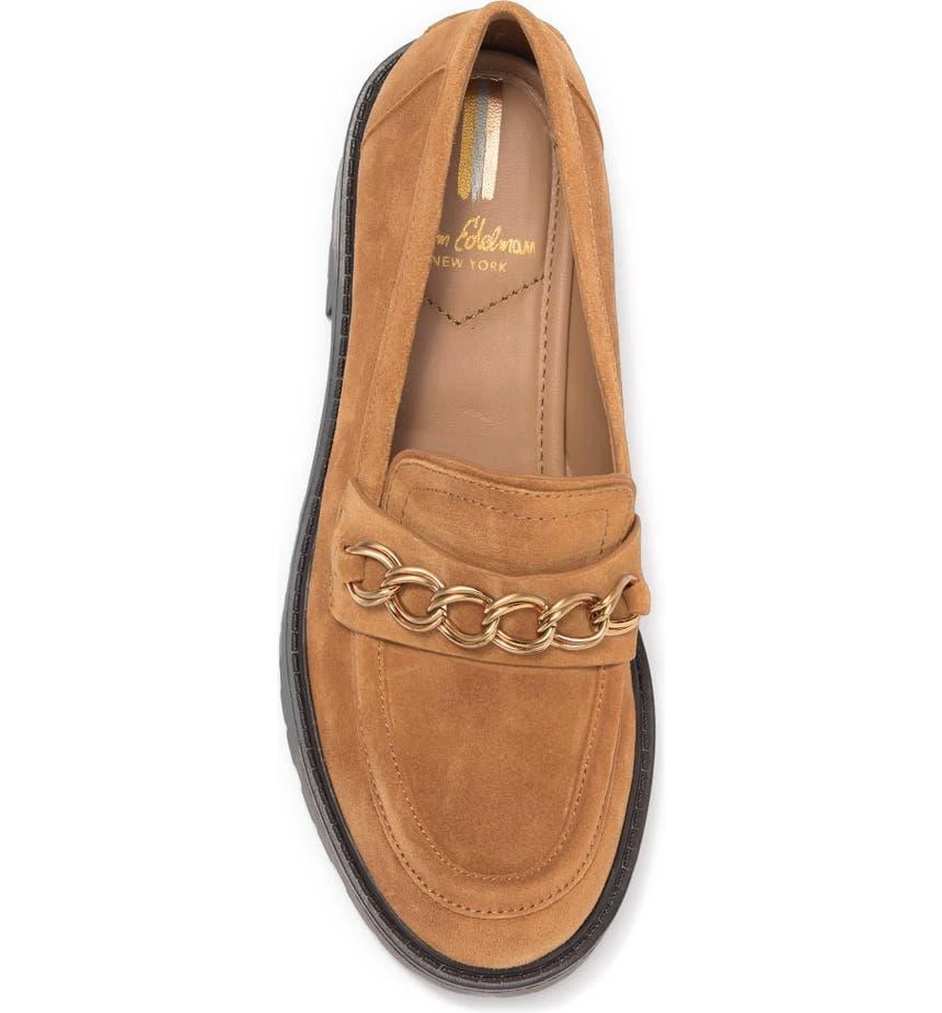 商品Sam Edelman|Taelor Chain Link Leather Lug Sole Loafer,价格¥697,第4张图片详细描述