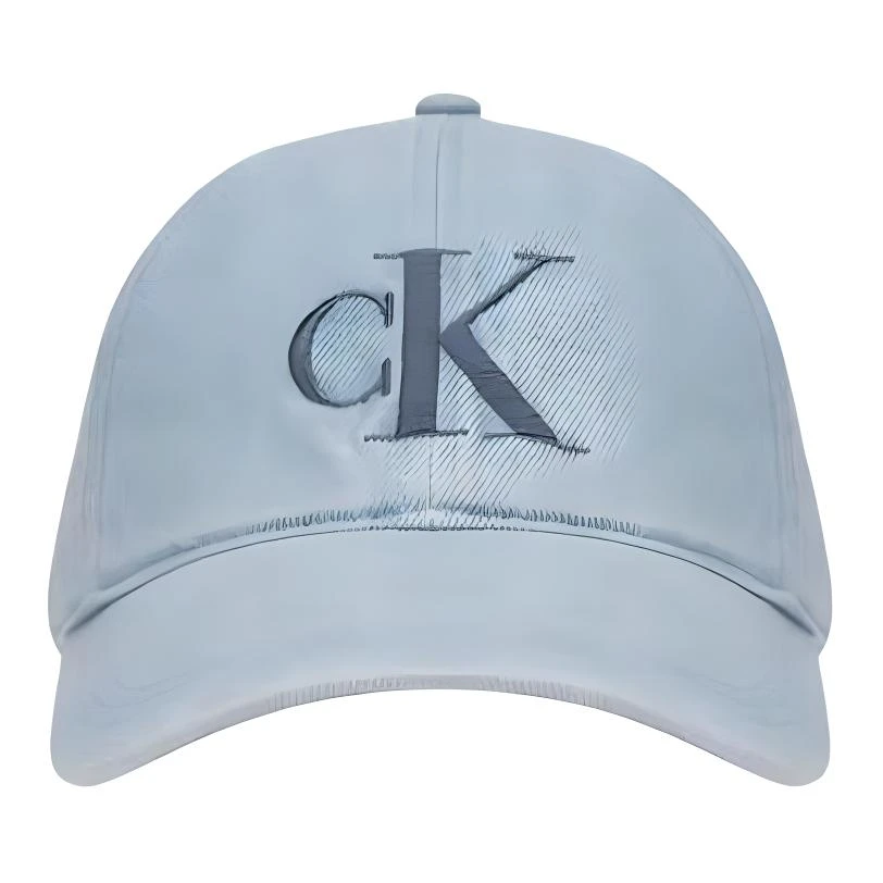 商品[国内直发] Calvin Klein|[预售3天]CALVIN KLEIN 字母标识 - 鸭舌帽 男女同款情侣款 蓝色,价格¥298,第3张图片详细描述