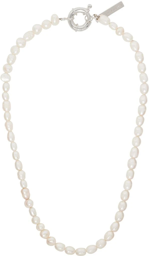 商品Pearl Octopuss.y|SSENSE Exclusive White Pearl Necklace,价格¥2689,第1张图片