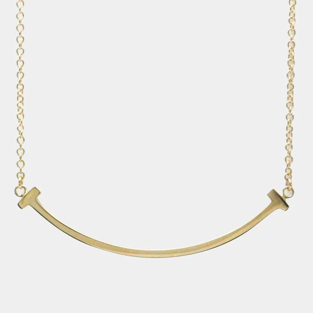 商品[二手商品] Tiffany & Co.|Tiffany & Co. 18K Rose Gold T Smile Pendant Necklace,价格¥7404,第1张图片