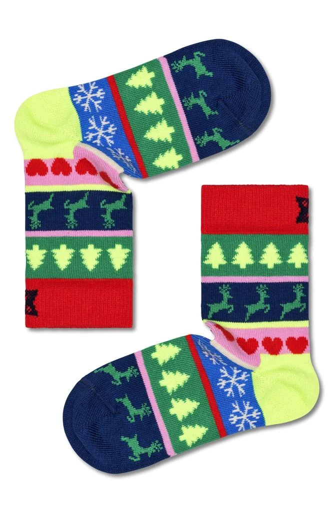 商品Happy Socks|Kids' Assorted 3-Pack Holiday Crew Socks Gift Box,价格¥120,第4张图片详细描述