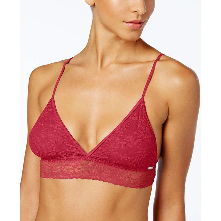 商品Calvin Klein|Bare Lace Triangle Bralette QF4239,价格¥125,第2张图片详细描述