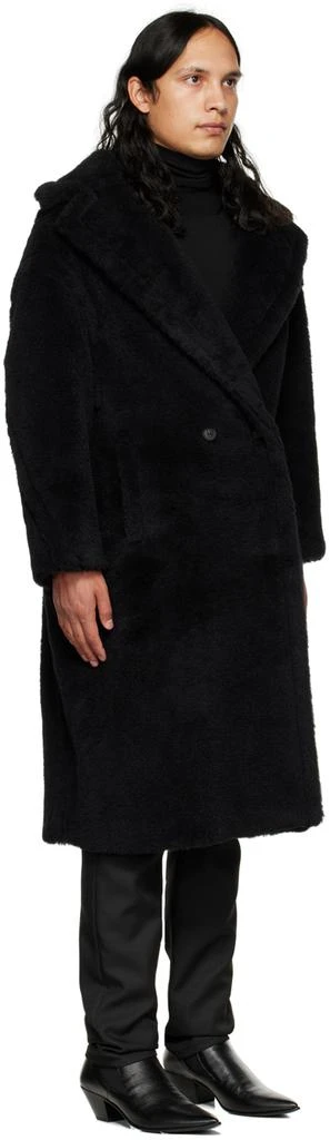 商品Max Mara|Black Teddy Bear Icon Coat,价格¥16485,第2张图片详细描述