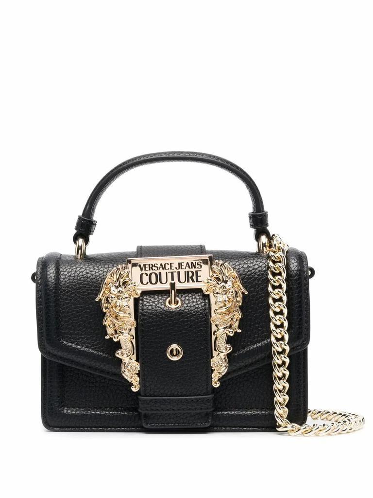 商品Versace|Versace Jeans Womens Black Leather Handbag,价格¥2029,第1张图片