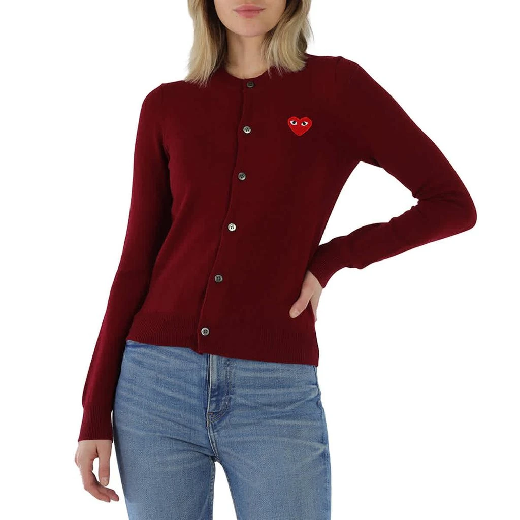 商品Comme des Garcons|Ladies Heart Logo Cardigan,价格¥2090,第1张图片