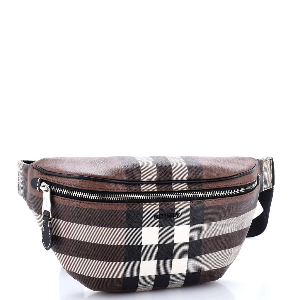 BURBERRY｜SLINGBAGS (Exaggerated Check Cason Bum Bag (80 Cason Check E-Canvas Bum Bag