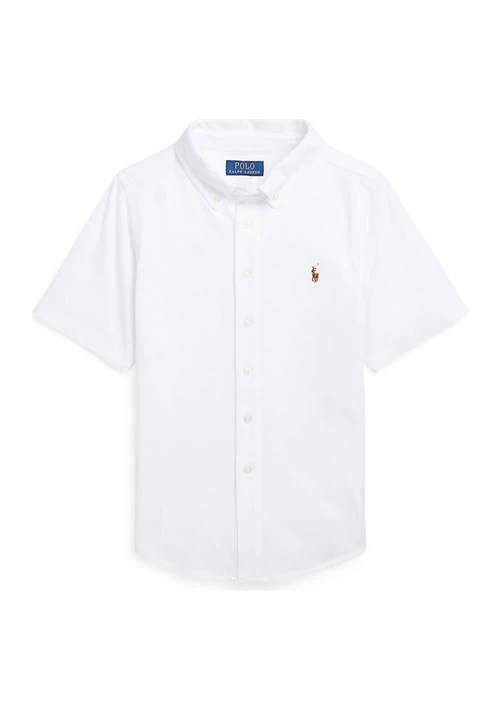 商品Ralph Lauren|Lauren Childrenswear Boys 8 20 Knit Oxford Short Sleeve Shirt,价格¥190,第1张图片