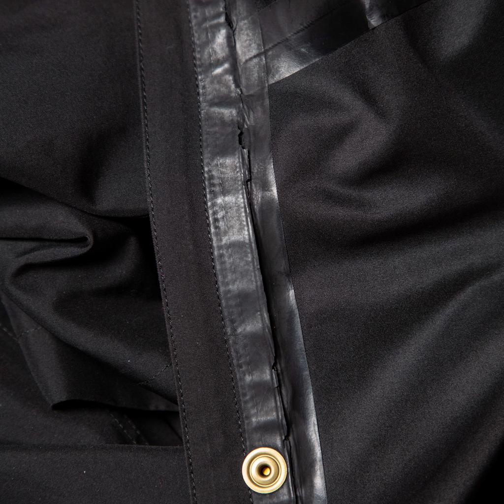 Ralph Lauren Collection Black Synthetic Zip Front Utility Coat M商品第5张图片规格展示