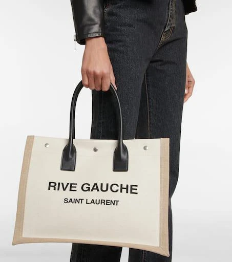 商品Yves Saint Laurent|Rive Gauche S号帆布托特包,价格¥14440,第2张图片详细描述