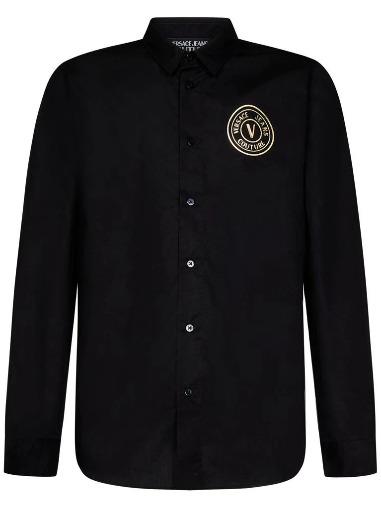 商品Versace|Versace Jeans Couture Logo Printed Long-Sleeved Shirt,价格¥880,第1张图片