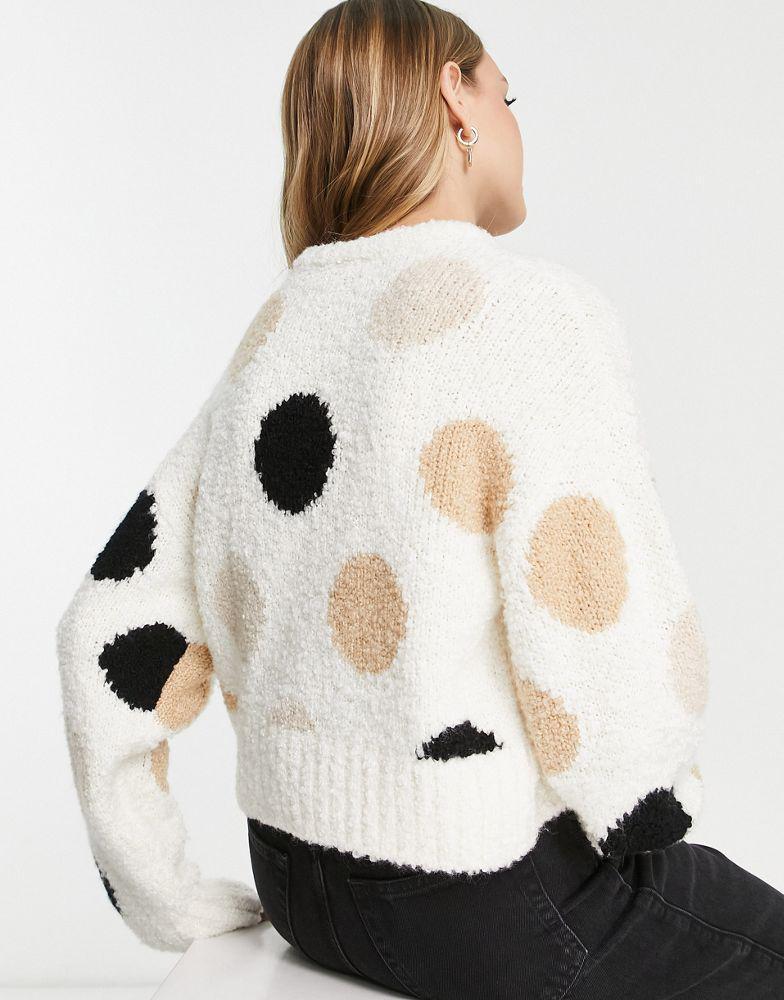 商品& Other Stories|& Other Stories jumper with tonal spots in cream,价格¥822,第4张图片详细描述
