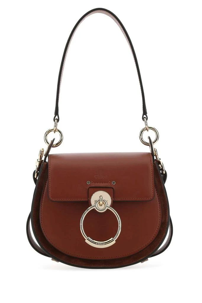 商品Chloé|Chloé Tess Logo Embossed Ring Embellished Shoulder Bag,价格¥8825,第1张图片