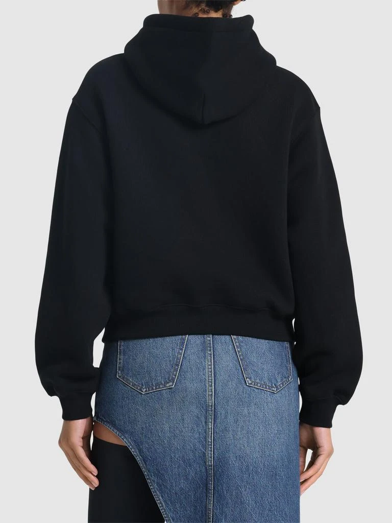 商品Alexander Wang|Essential Terry Cotton Hoodie W/ Logo,价格¥2351,第2张图片详细描述