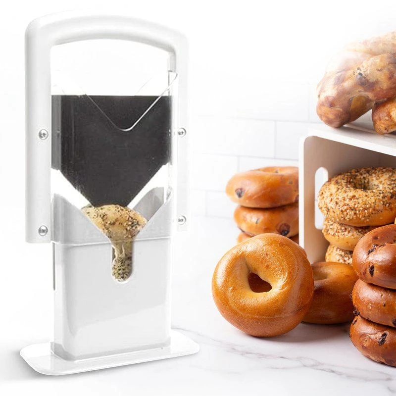 商品Cheer Collection|Stainless Steel Guillotine Bagel Slicer,价格¥197,第2张图片详细描述