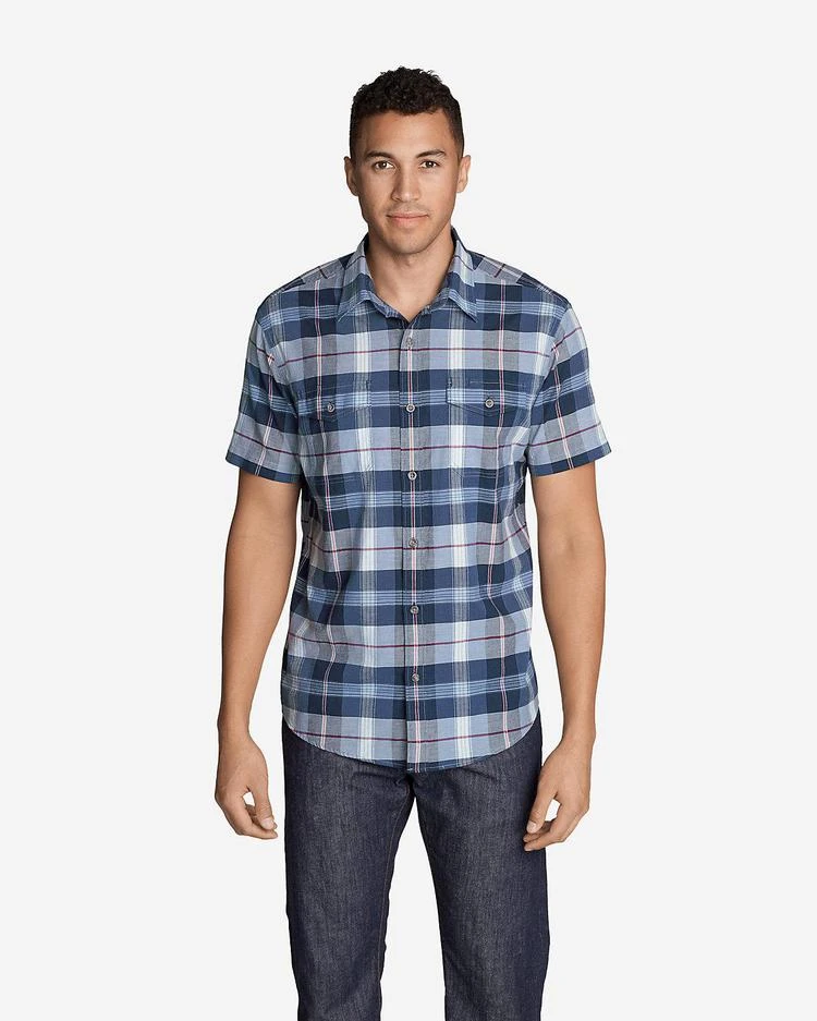 商品Eddie Bauer|Men's Vashon Short-Sleeve Shirt - Stripe,价格¥187-¥261,第5张图片详细描述