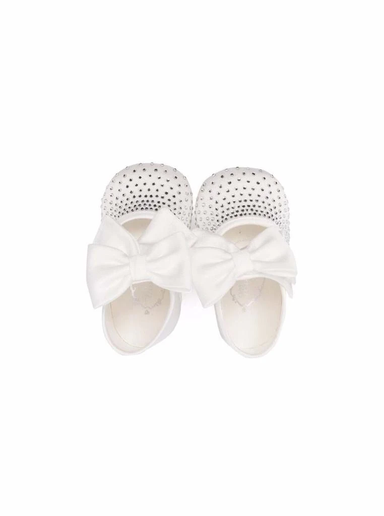 商品MONNALISA|Monnalisa Glitter Crib Shoes With Bow,价格¥935,第2张图片详细描述