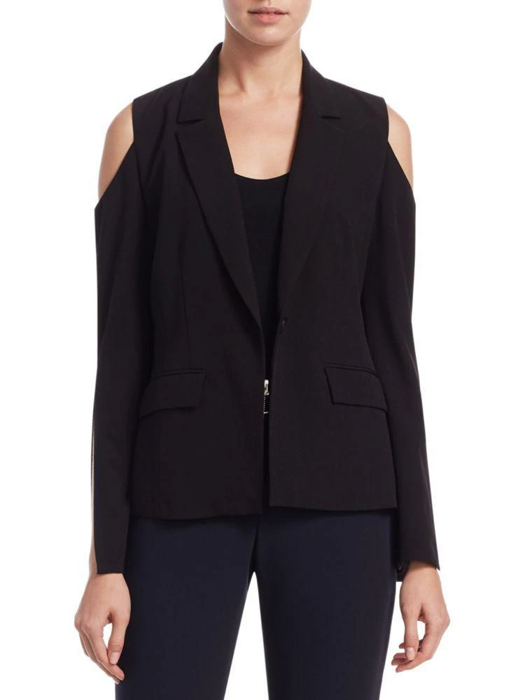 商品Crosley|Slit Detail Cold-Shoulder Blazer,价格¥276,第4张图片详细描述