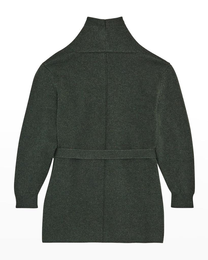 商品The Row|Girl's Belted Solid Cashmere Cardigan, Size 2-10,价格¥1795,第4张图片详细描述