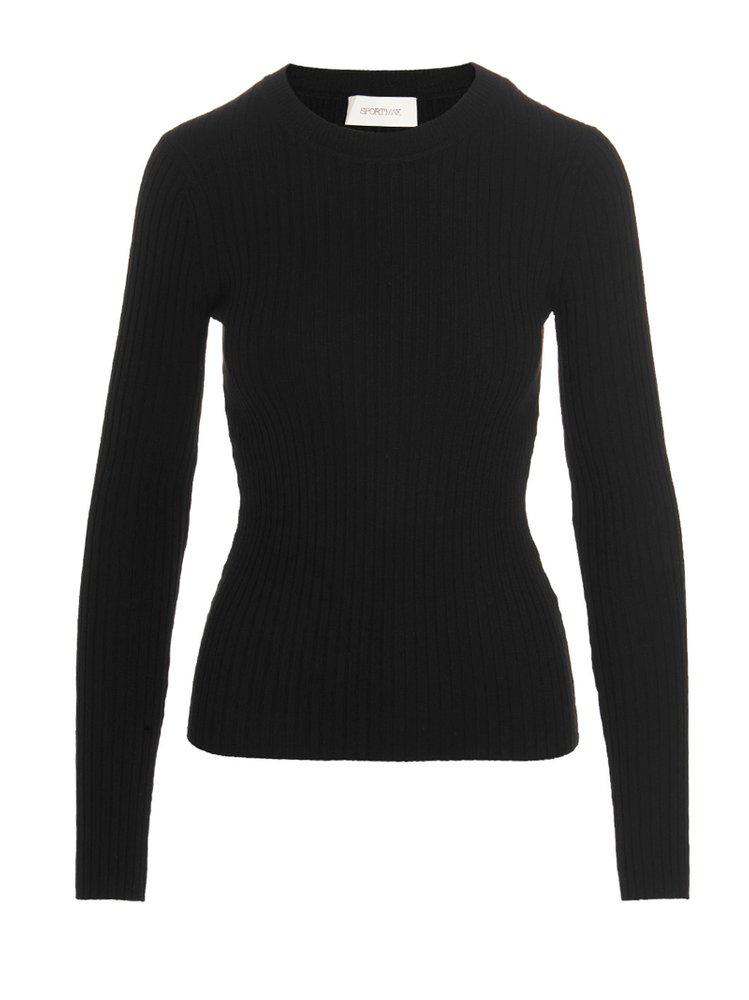 Sportmax Crewneck Long-Sleeved Jumper商品第1张图片规格展示
