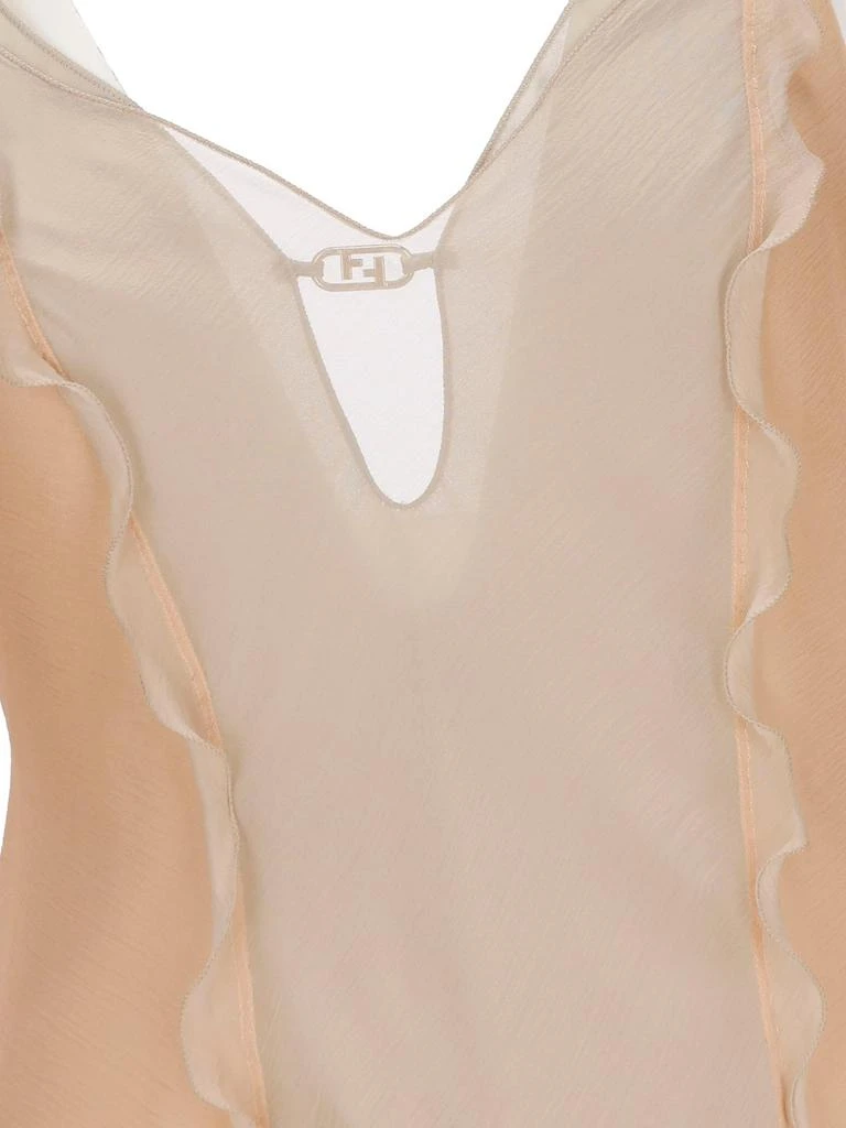 商品Fendi|Fendi Ruffled Buckle-Detailed Mini Dress,价格¥18902,第4张图片详细描述