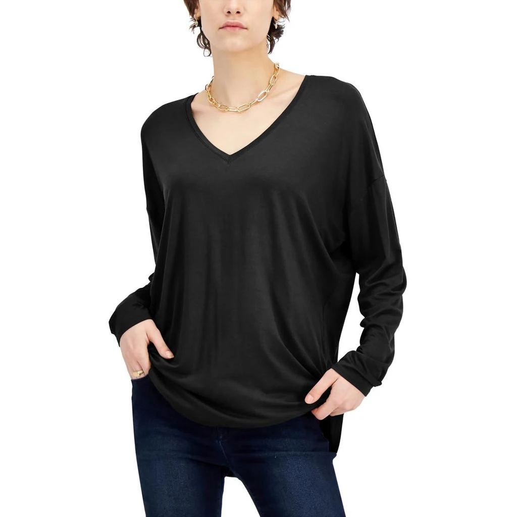 商品INC International|INC Womens Petites V Neck Knit Pullover Top,价格¥93,第1张图片